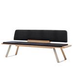 Banc Bern Cuir Toledo : Noir - Largeur : 210 cm