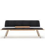 Banc Bern Cuir Toledo : Noir - Largeur : 210 cm