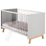 Lit bébé Vegas Gris - Bois manufacturé - 144 x 84 x 77 cm