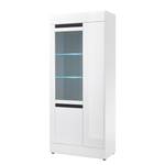 Vitrine Nyons II Blanc brillant / Blanc mat