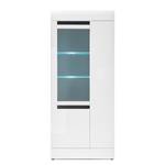 Vitrine Nyons II Blanc brillant / Blanc mat