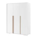 Armoires enfant London Blanc - Bois manufacturé - Matière plastique - 56 x 195 x 146 cm