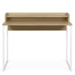 Bureau Rise deels massief eikenhout/metaal - licht eikenhout/wit