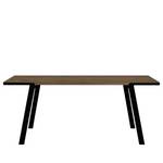 Eettafel Drift deels massief notenboomhout/metaal - Notenboom - 180 x 91 cm