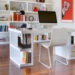 Bureau Markle Mat wit - Breedte: 180 cm