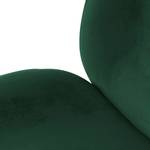 Chaises capitonnées Charlize (lot de 2) Velours / Métal - Laiton - Vert
