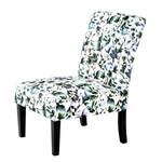 Gestoffeerde stoel Indira  II geweven stof/massief beukenhout - zwart/groen/wit