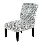 Chaises capitonnées Indira  III Tissu / Hêtre massif - Noir / Blanc