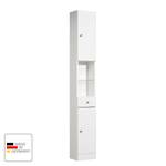 Hochschrank Quickset 954 Hochglanz Weiß / Weiß - Breite: 25 cm