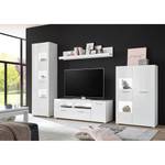 Ensemble meubles TV Cely II (4 éléments) Blanc brillant / Blanc mat