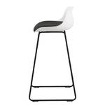 Chaises de bar Skelde (lot de 2) Noir / Blanc