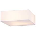 Lampada da soffitto Borris Cotone  / Ferro - 3 punti luce - Bianco