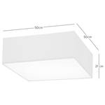 Lampada da soffitto Borris Cotone  / Ferro - 3 punti luce - Marrone