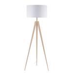 Lampadaire Tripod Iver Coton / Fer - 1 ampoule - Blanc