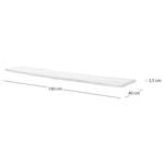 Zitplank v. tuinbank hout boomrand KAPRA massief acaciahout - Bruin acaciahout - Breedte: 160 cm