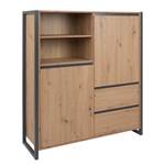 Highboard Denville Artisan eikenhouten look/antracietkleurig