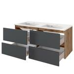 Meuble double vasque Verciano Gris mat