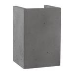 Wandleuchte Block Beton - 2-flammig - Grau