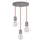 Hanglamp Amory III beton - 3 lichtbronnen