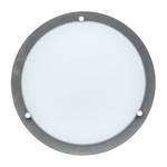 Plafondlamp Rocky melkglas/beton - 2 lichtbronnen - Diameter: 35 cm