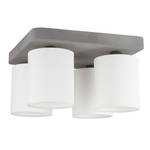 Plafondlamp Gentle textielmix/beton - Aantal lichtbronnen: 4