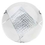 Plafondlamp Carolina melkglas/staal - 1 lichtbron - Diameter: 30 cm
