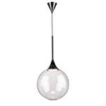 Suspension Ballare Verre transparent / Polyester PVC - 1 ampoule