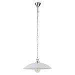 Hanglamp Flora melkglas/staal - 1 lichtbron