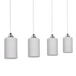 Hanglamp Mix&Match melkglas/staal - Aantal lichtbronnen: 4