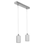 Hanglamp Mix&Match melkglas/staal - Aantal lichtbronnen: 2