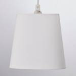 Hanglamp Vico badstof/massief eucalyptushout - 5 lichtbronnen