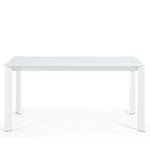 Table Retie II Verre / Acier - Blanc - Largeur : 160 cm