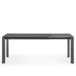 Table Retie I Céramique et verre / Acier - Gris foncé - Largeur : 140 cm - Anthracite