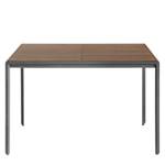 Table extensible Narny (extensible) - Placage en bois véritable - Noyer - 120 x 80 cm