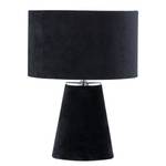 Lampada da tavolo Satley Velluto - 1 punto luce - Nero