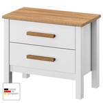 Table de chevet Fargo Blanc - Bois manufacturé - 50 x 43 x 33 cm