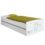 Lit junior MyMemory Blanc - Bois manufacturé - 95 x 54 x 206 cm