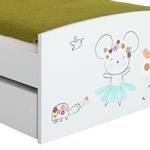 Kinderliege MyMemory Weiß - Holzwerkstoff - 95 x 54 x 206 cm