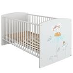 Kinderbett MyMemory Weiß - Holzwerkstoff - 77 x 86 x 143 cm