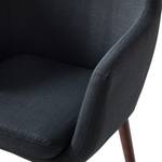Chaise à accoudoirs NICHOLAS Tissu Cors: Anthracite - 1 chaise