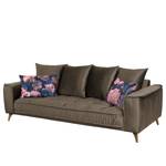 Sofa Polich (3-Sitzer) Samt - Braun