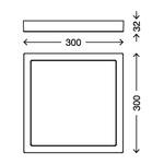 LED-plafondlamp Fire acryl/staal - 1 lichtbron