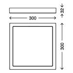 LED-Deckenleuchte  Fire Polycarbonat / Stahl - 1-flammig