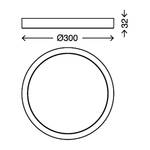 Plafonnier Fire Plexiglas / Acier - 1 ampoule