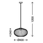 Hanglamp Kago staal - 1 lichtbron