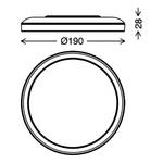 LED-plafondlamp Slim acryl/polycarbonaat - 1 lichtbron