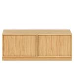 Meuble TV Wood Dale II Placage en bois véritable - Chêne