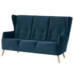 Sofa Bonham (3 -Sitzer) Samt - Marineblau