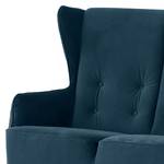 Sofa Bonham (3 -Sitzer) Samt - Marineblau