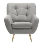 Fauteuil Sawston I Velours - Gris